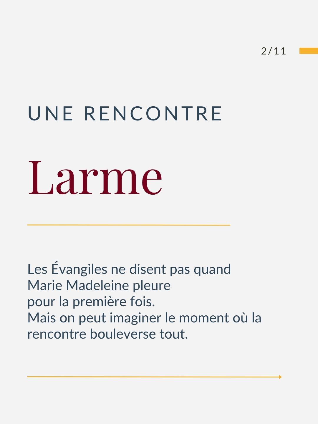 Larme - une recontre