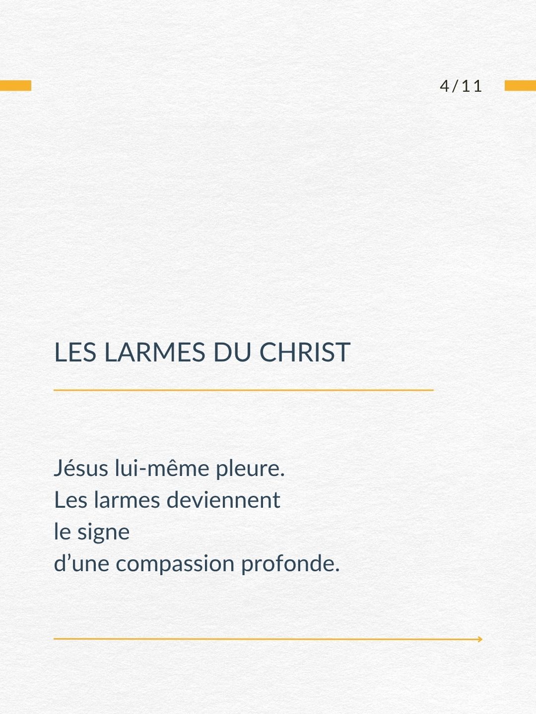 les larmes du Christ : Mot de la semaine Pascale léger détresse et compassion