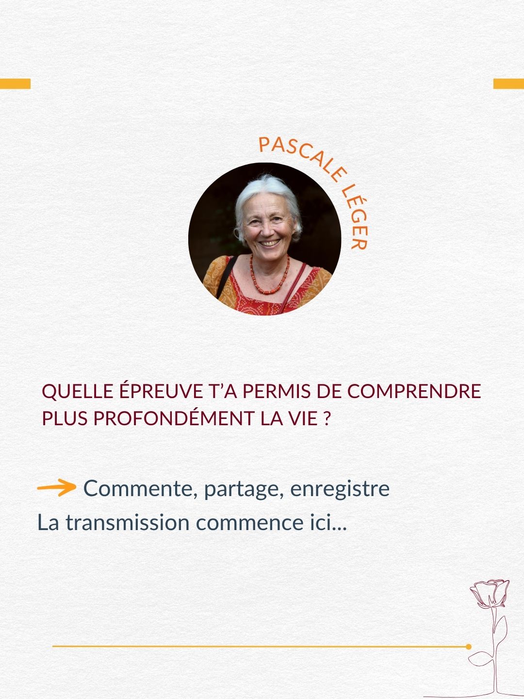 conclusion : Mot de la semaine Pascale léger détresse et compassion