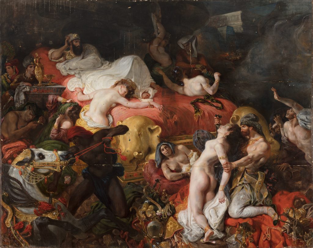 La mort de Sardanapale, Eugène Delacroix, peinture romantique, musée du Louvre