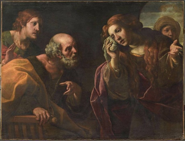 Madeleine venant annover a Pierre et a Jean la disparition du corps du Christ Allessandro Tiarini