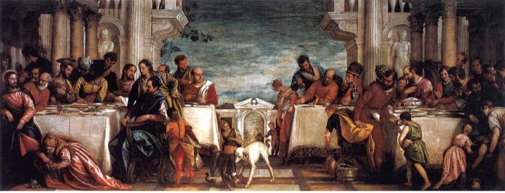 le repas chez Simon Paul Veronese 1570 PASCALE LEGER