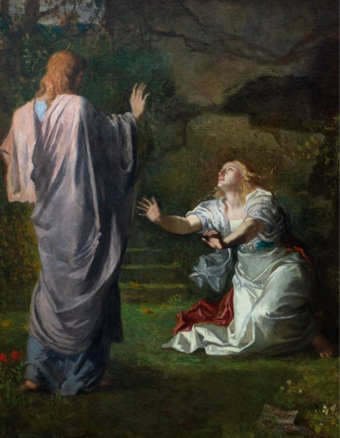 Marie Madeleine du tombeau au jardin 10 Noli me tangere pierre puvis 1857